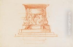 Studie Till Fundament by Johan Tobias Sergel
