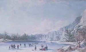 Curling by Bernard Walter Evans