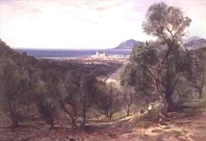 Cannes from Le Cannet by Bernard Walter Evans