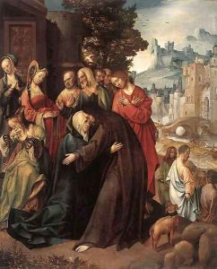 Christ Taking Leave of his Mother 1515 by Cornelis Engelbrechtsen