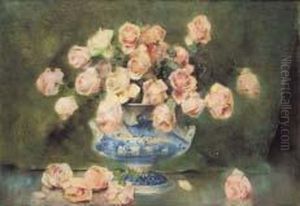 Rose Nel Vaso Blu Rose Nel Vaso Blu
