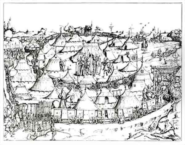 Medieval military encampment - view 1