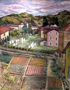 Countryside of Hendaye Pyrenees by Juan de Echevarria y Zuricaldav