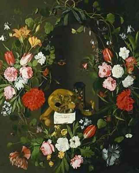 Vanitas Still Life with Flowers - view 1