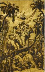 Personajes Sobre Elefantes (elephant Riders) by Jose Maria Sert Y Badia