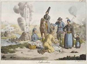 Icelanders by Gottfried or Godefroy Engelmann