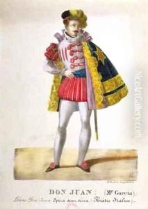 Costume for Monsieur Garcia in the Role of Don Juan in the Opera Don Giovanni by Gottfried or Godefroy Engelmann