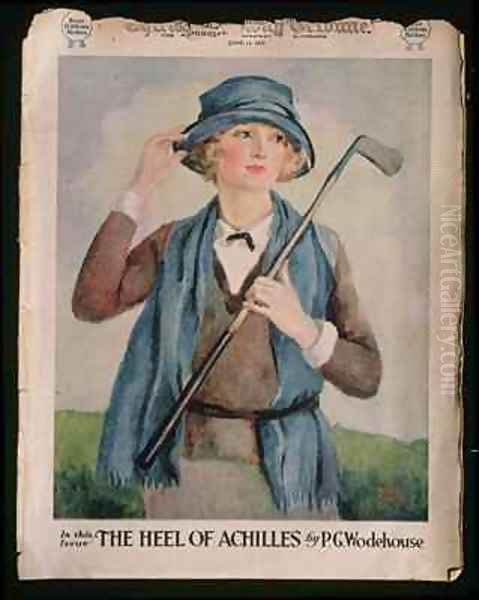 Portrait of a woman golfer cover of The Chicago Tribune - view 1