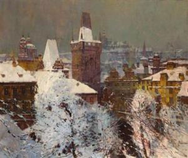 Prag Im Winter - view 1