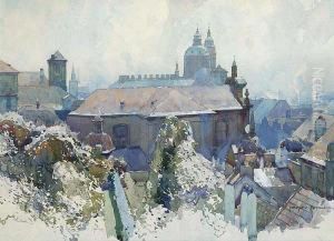 A Panorama From The Lesser Quarter by Jaroslav Setelik