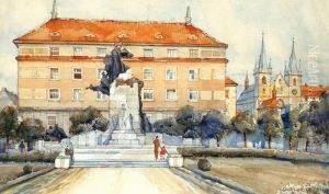 Palacky's Memorial In Prague by Jaroslav Setelik
