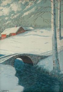 Snowy Landscape by Gulbrand Sether