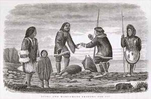 Tuski and Mahlemuts Trading for Oil by Elliot, H. W.