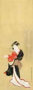 Dancer With Drum by Tsukioka Settei