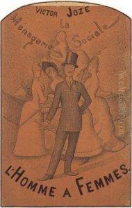 L'homme A Femmes
Signe 'seurat' (en Bas A Gauche) by Georges Seurat