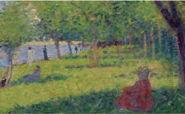 Femmes Assises (etude Pour 'un Dimanche Apres-midi A L'ile De La Grande Jatte') - view 1