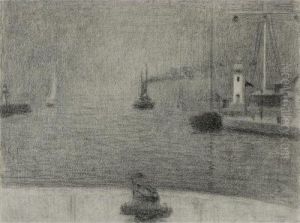 Le Port De Honfleur by Georges Seurat