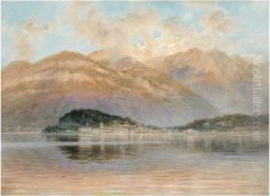 Dawn Over Lake Como, Bellagio by Arthur Severn