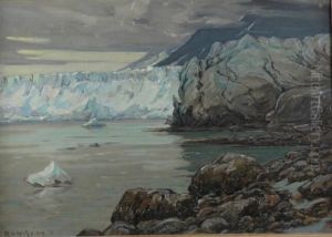 Childs Glacier From The North, Cordova, Alaska by Robert Sewell Van Vorst
