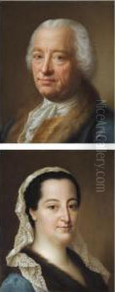 Portrait Of Baron Francois 
Joseph De Toussainet (1689-1762) And His Wife Charlotte (b.1720) - view 1