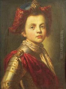 Portrait D'enfant En Armure