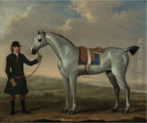 A Dapple Grey With A Groom