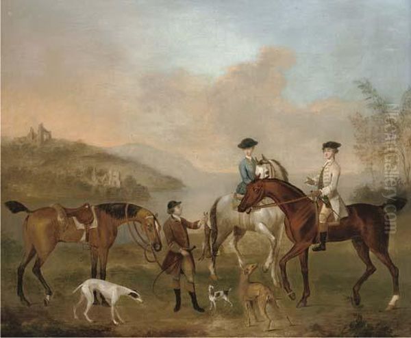 A Coursing Party In A Landscape - view 1