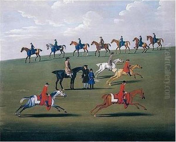 Training On Newmarket Heath - view 1