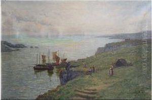 Over The Sunlit Sea, Cornwall by Thomas, of Pall Mall Butler