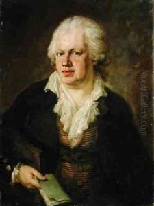 Portrait of the Poet Joseph Marius Von Babo 1756-1822 by Joseph Georg Edlinger