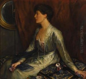 Portrait Of Baroness Toinon Von Essen by Charles Haslewood Shannon