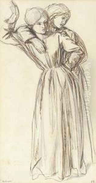 Study For 'autumn' (recto); Study Of A Reclining Figure(verso) - view 1