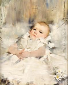 Baby In A Ruffled Dress Baby In A Ruffled Dress