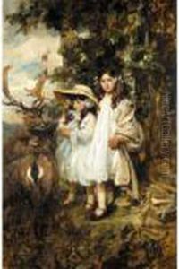 Portrait Of Irene And Frida Mond by James Jebusa Shannon