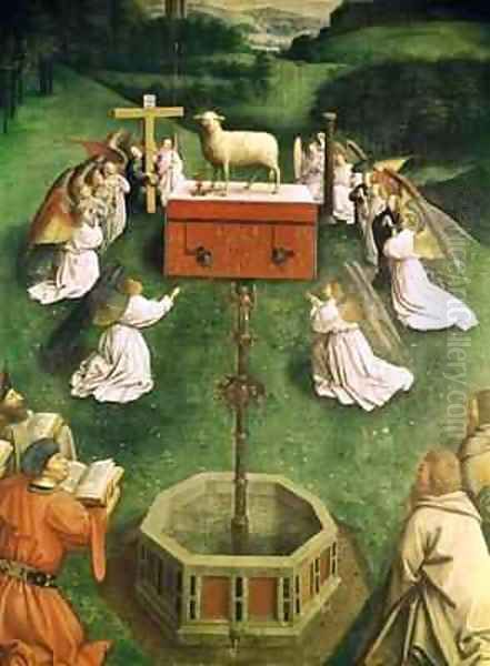 Copy of The Adoration of the Mystic Lamb from the Ghent Altarpiece 4 - view 1