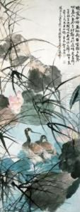 Birds In A Lotus Pond by Zhang Shanzi