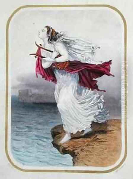 The Poetess Sappho Throwing Herself into the Sea - view 1