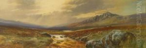 Dartmoor Scene Withcattle - view 1