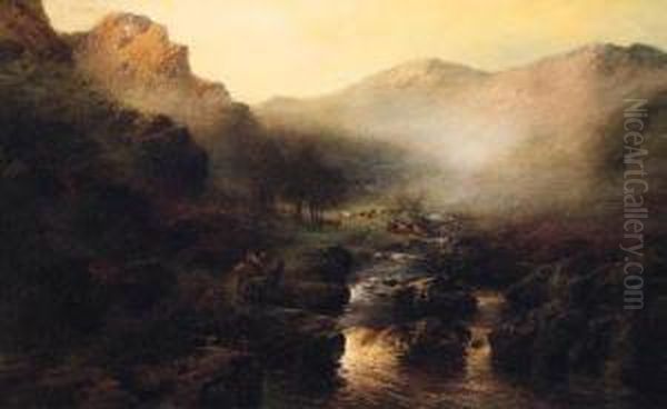A Highland Landscape At Dawn - view 1