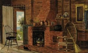 Old Kitchen In Scituate Mass by Frank Henry Shapleigh