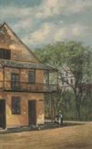 The Old Sanchez House, St. Augustine, Florida by Frank Henry Shapleigh