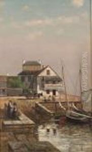 The Plaza Basin, St. Augustine Florida by Frank Henry Shapleigh