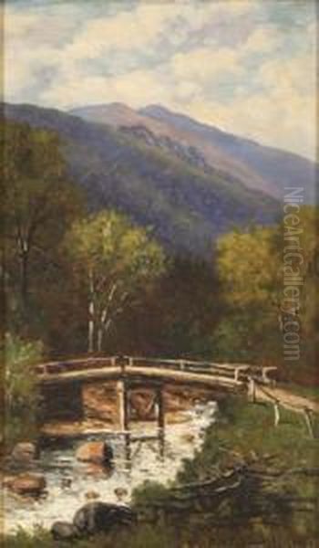 Bridge Over Ellisriver And Mt. Washington - view 1