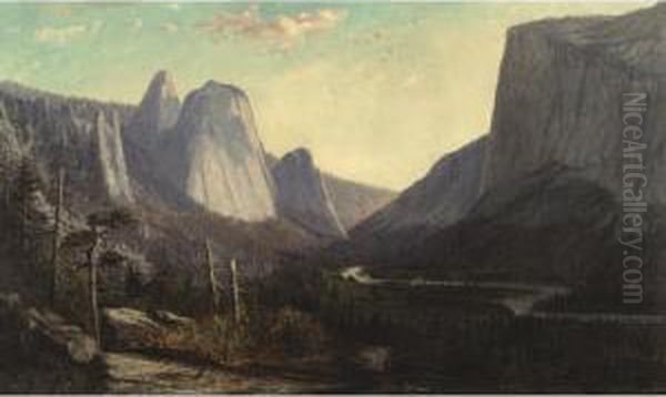 El Capitan And Cathedral Rocks - view 1