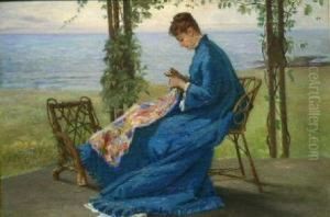 Sewing On The Veranda
