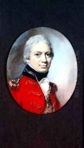 Miniature of Lt Col J Houlton of the Wiltshire Militia
