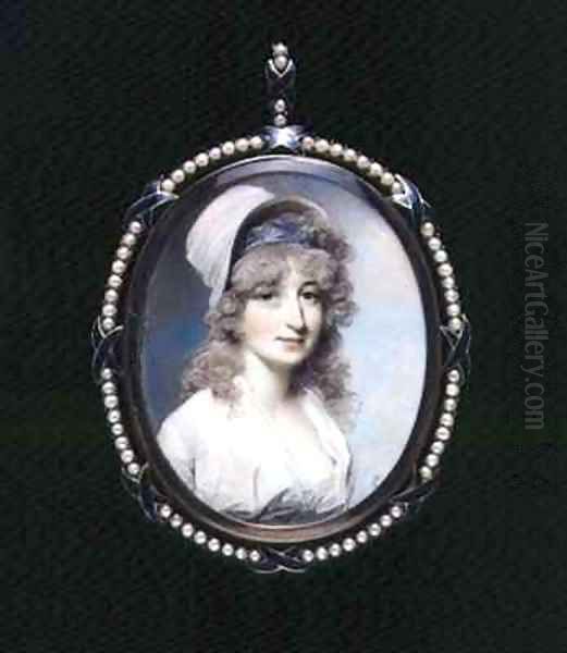 Portrait miniature of Mrs Lindsay - view 1