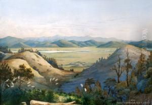 View Of The Mangatawhiri Swamp From Pokeno - Koheroa Pah In The Distance