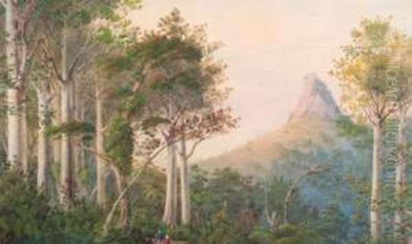 Among The Kauri, Castle Rock,1884 - view 1