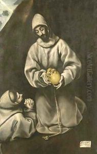 St. Francis and Brother Leo meditating on death